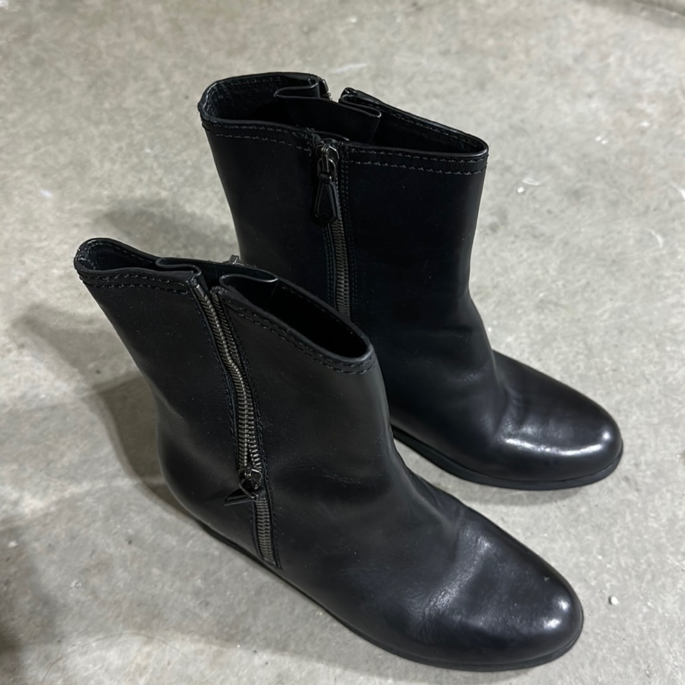 💯% Authentic Prada Wedge Boots